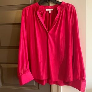 Chelsea28 bright pink blouse size L